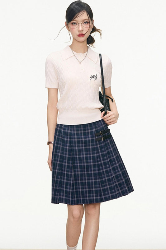 Chic Knit Skirt Set-Up