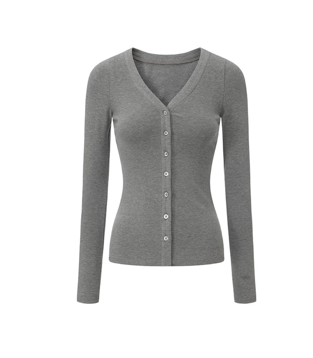 Layered Halterneck Knit Cardigan