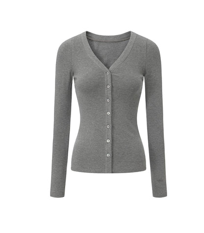 Layered Halterneck Knit Cardigan