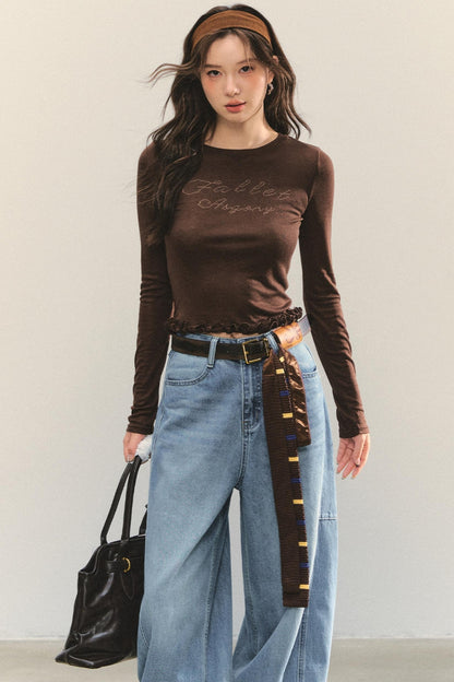 Slim Stitched Bolero Top