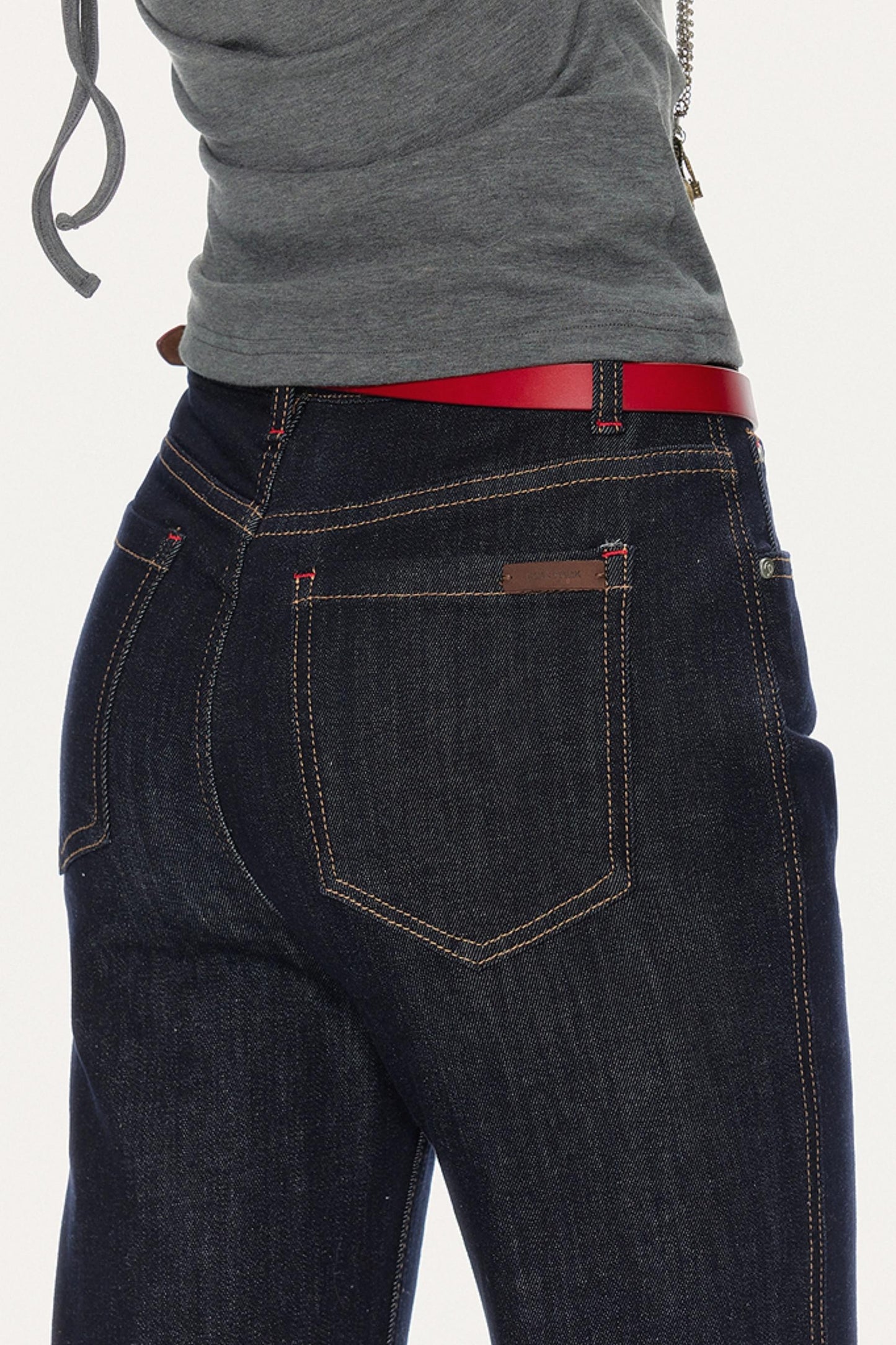 Slim Fit High-Waisted Bootcut Jeans