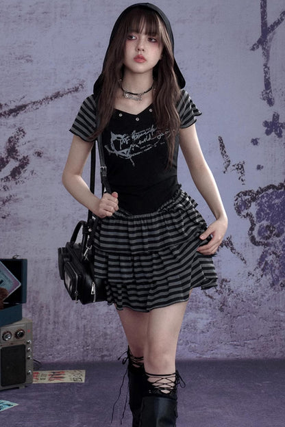 Street Punk Hooded Dress