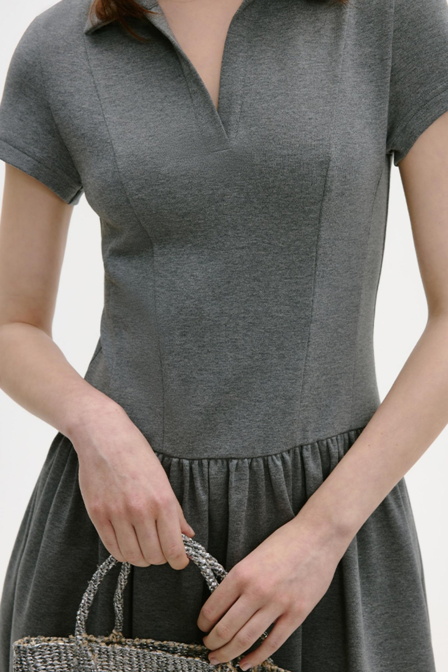 Retro A-Line Knit Dress