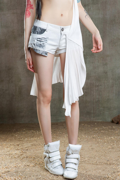 Denim Multi-Wear Shorts