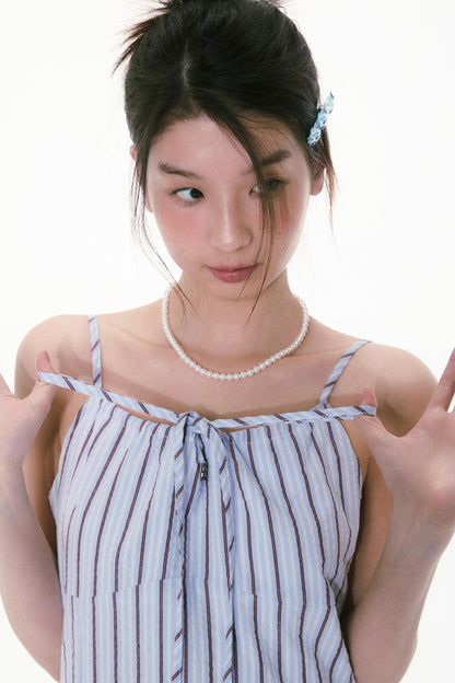 Luxury Halter Midi Dress