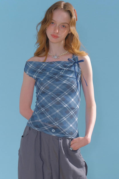 Plaid Swing Top