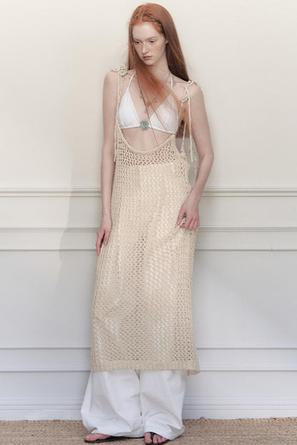 Moonlit Halter Dress