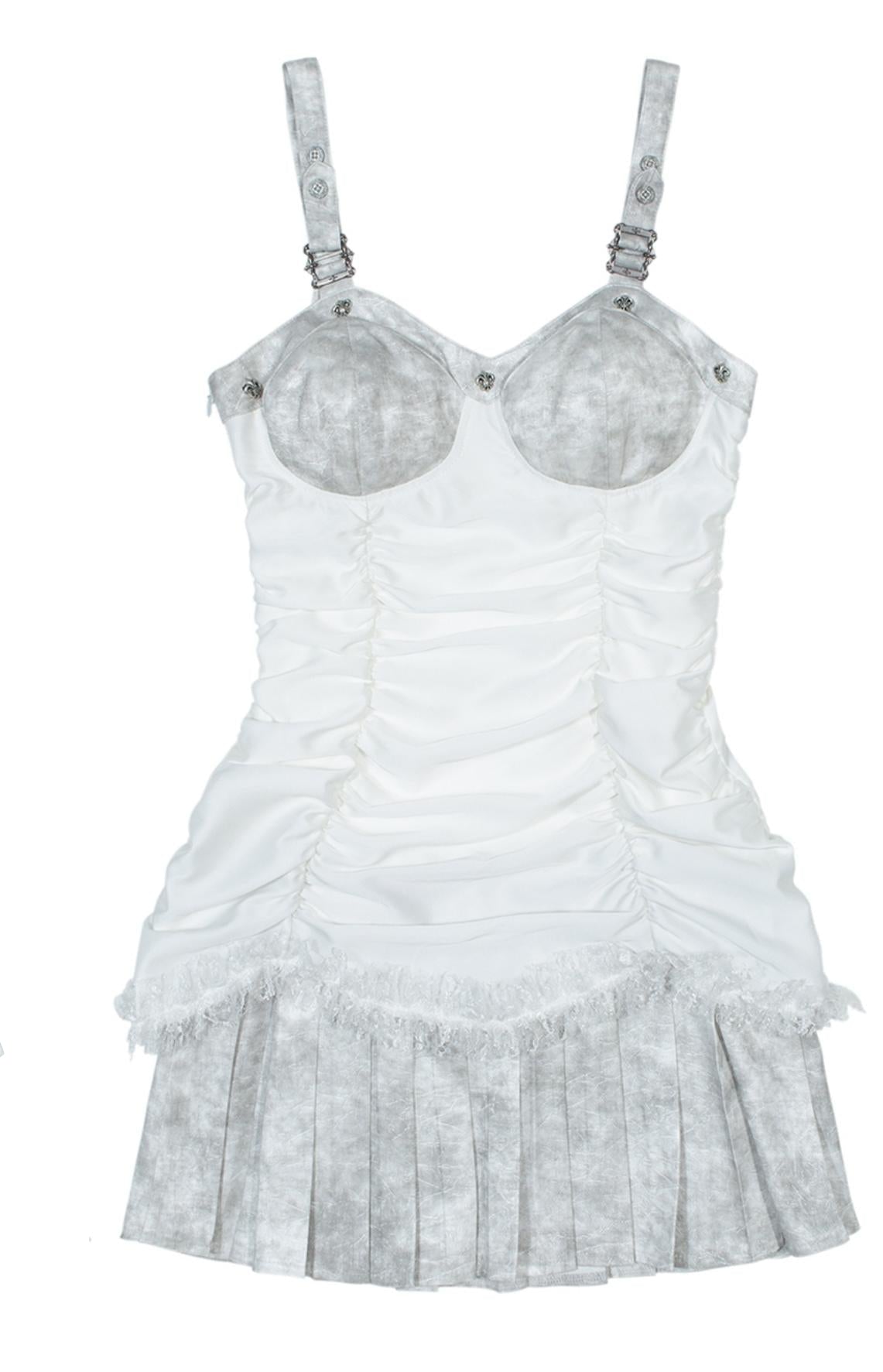 Punk Peplum Halter Dress