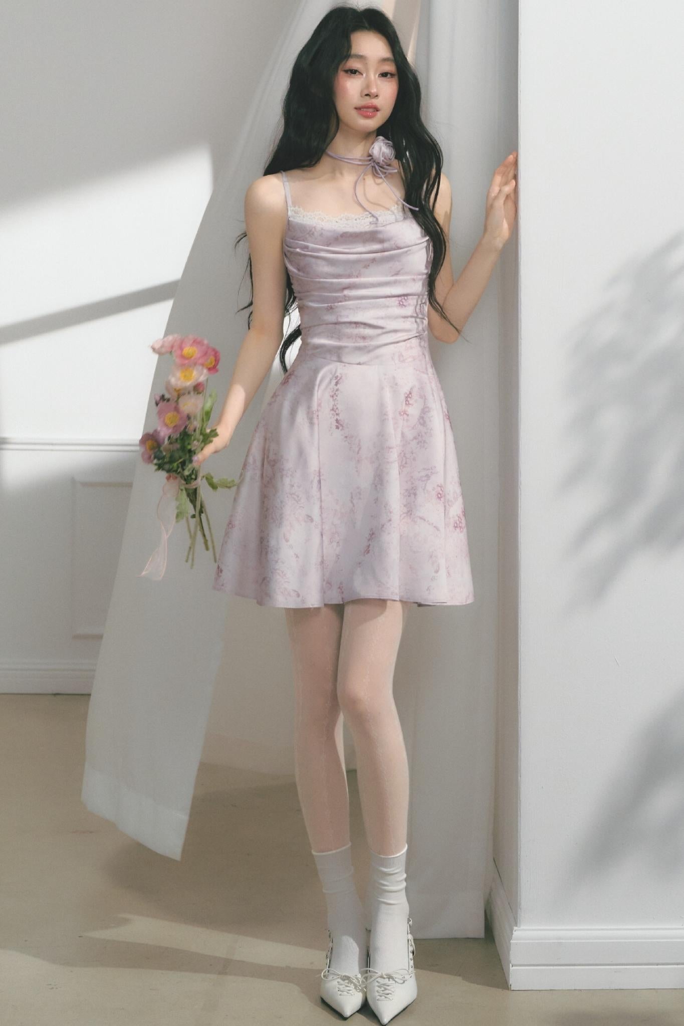 Pleated Waist Elegance Dress