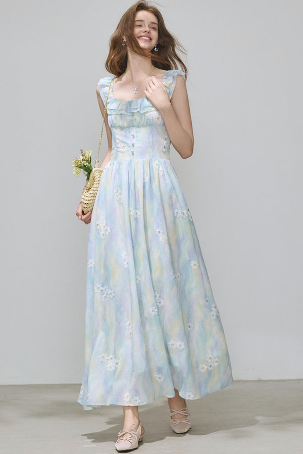 Summer Chiffon A-Line Dress