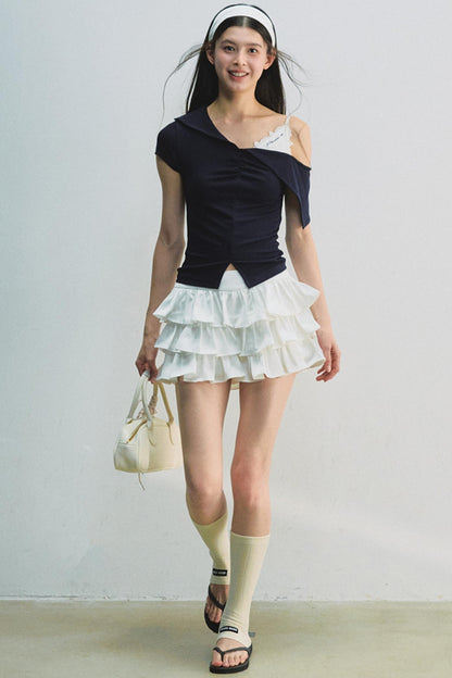 Off-Shoulder Knit Top