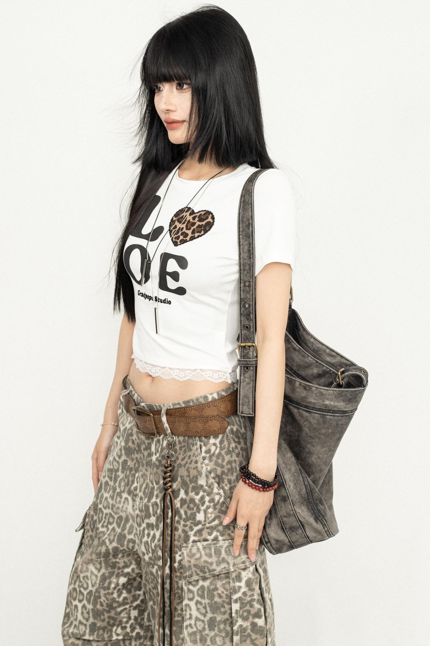 American Retro Lace Detail Tee