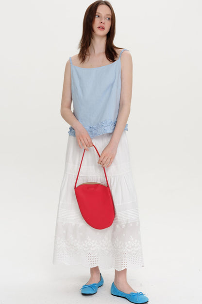 Blue Linen Camisole