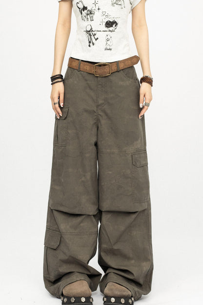 American Retro Camouflage Cargo Pants