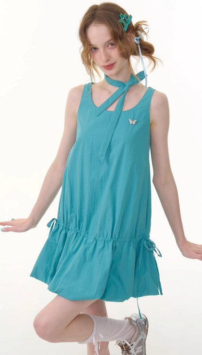 Summer Chic Tie-Waist Camisole Dress