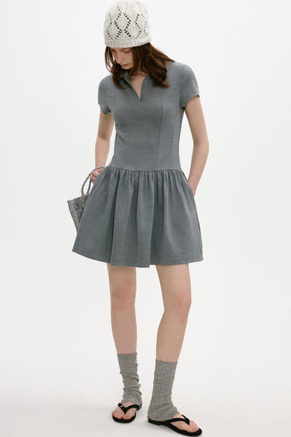 Retro A-Line Knit Dress