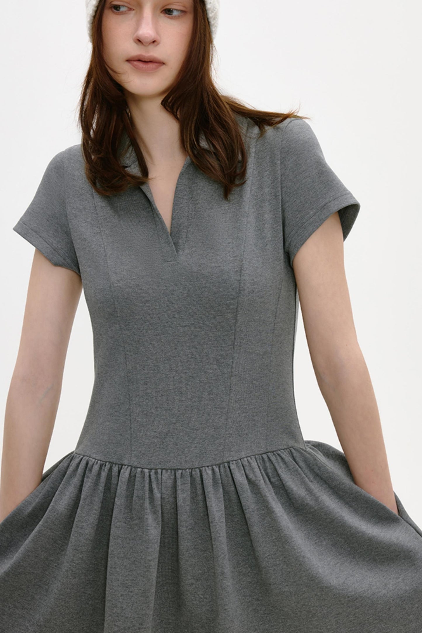 Retro A-Line Knit Dress