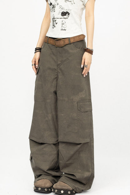 American Retro Camouflage Cargo Pants