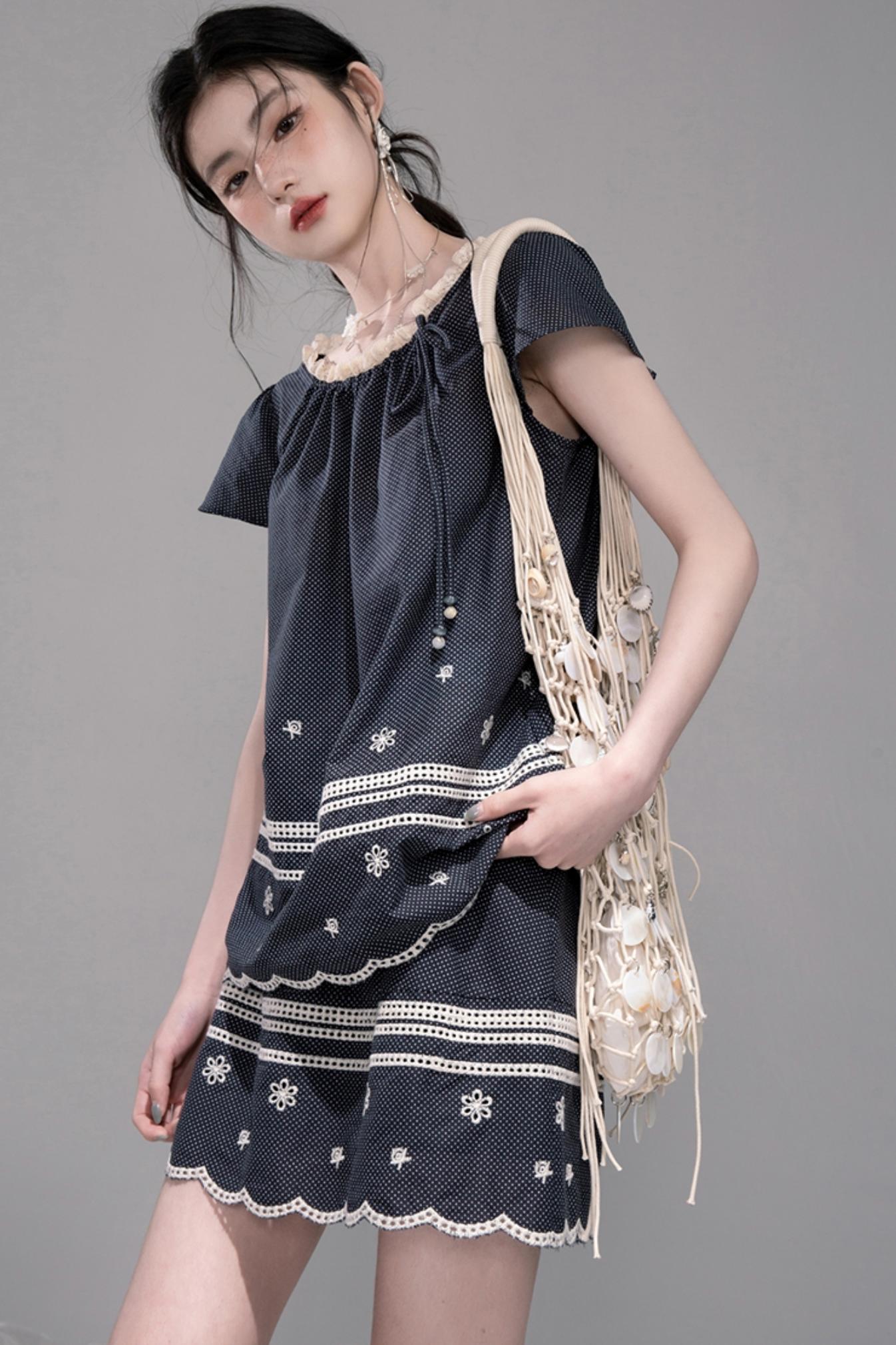 Bali Coconut Sea Embroidered Set