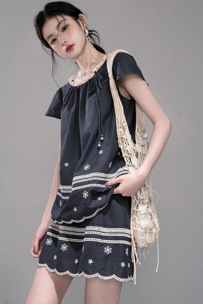 Bali Coconut Sea Embroidered Set