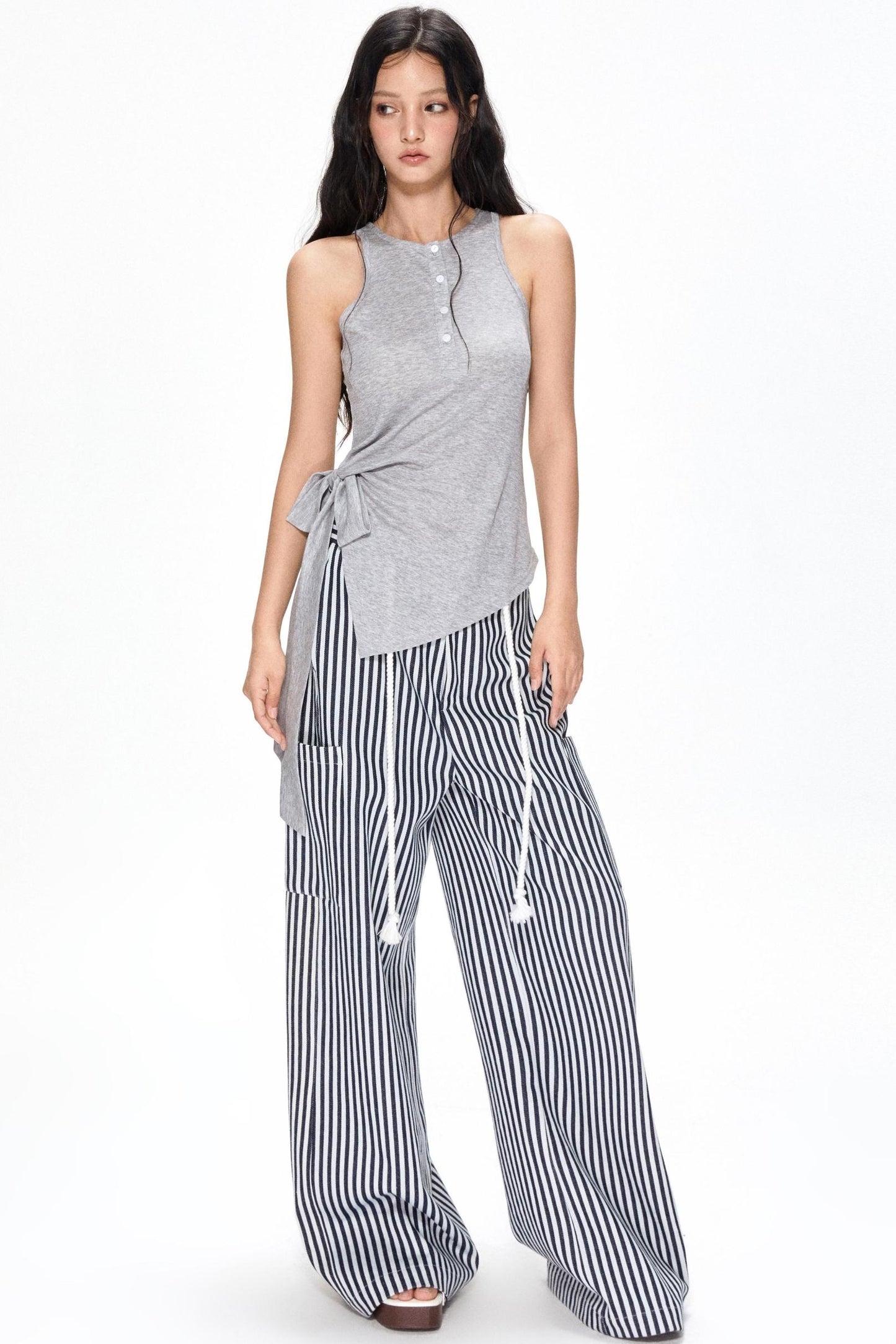 Apricot Tie-Front Camisole