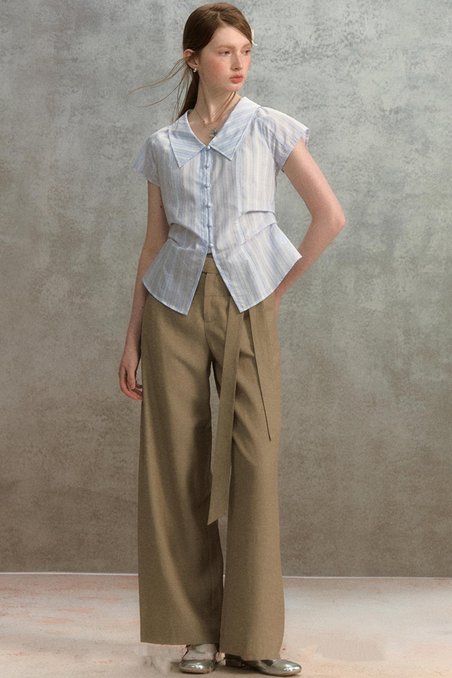 Chic Linen Wide-Leg Trousers