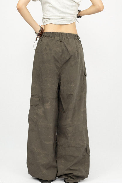 American Retro Camouflage Cargo Pants