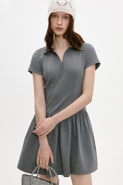 Retro A-Line Knit Dress