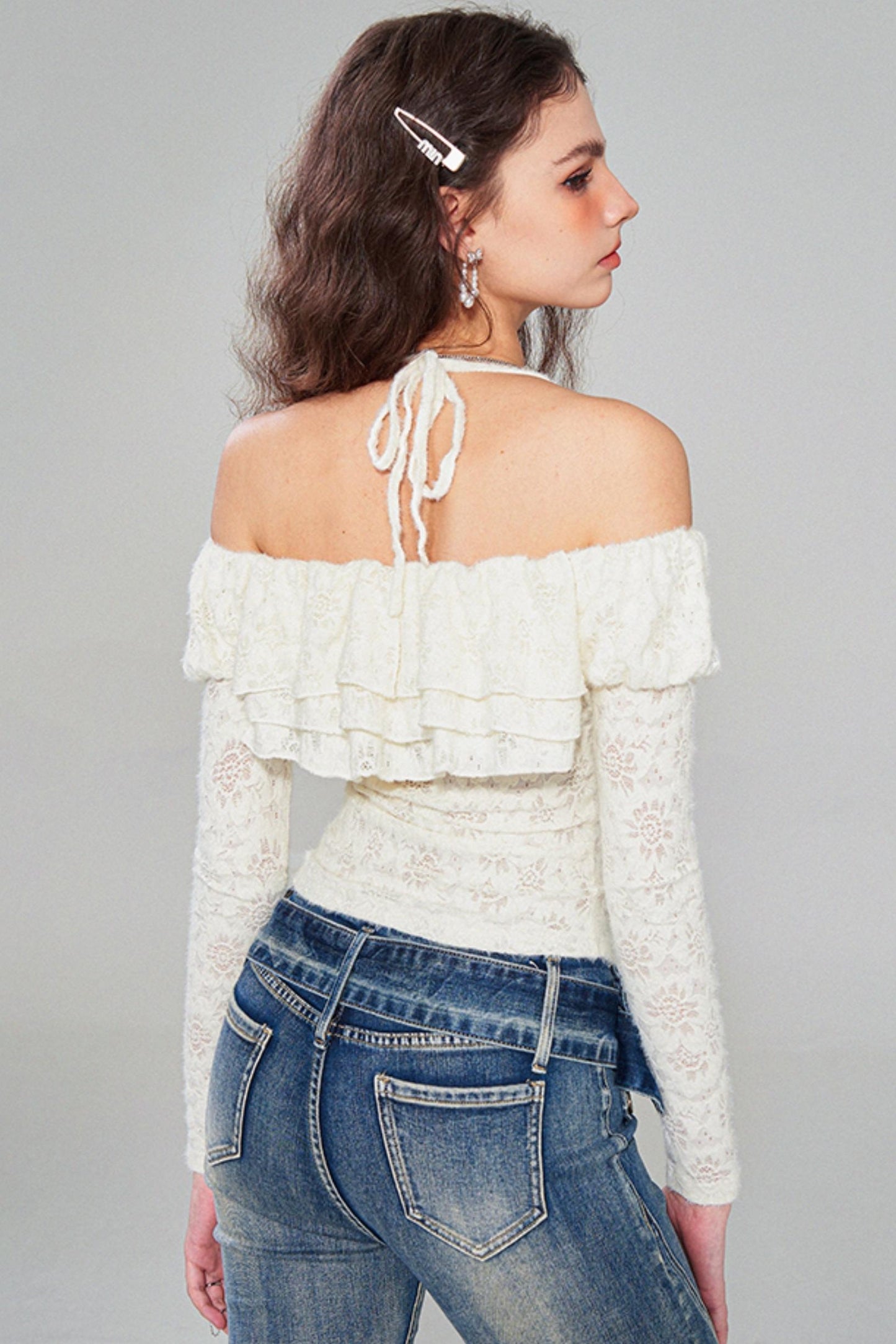 Ruffled Lace Top