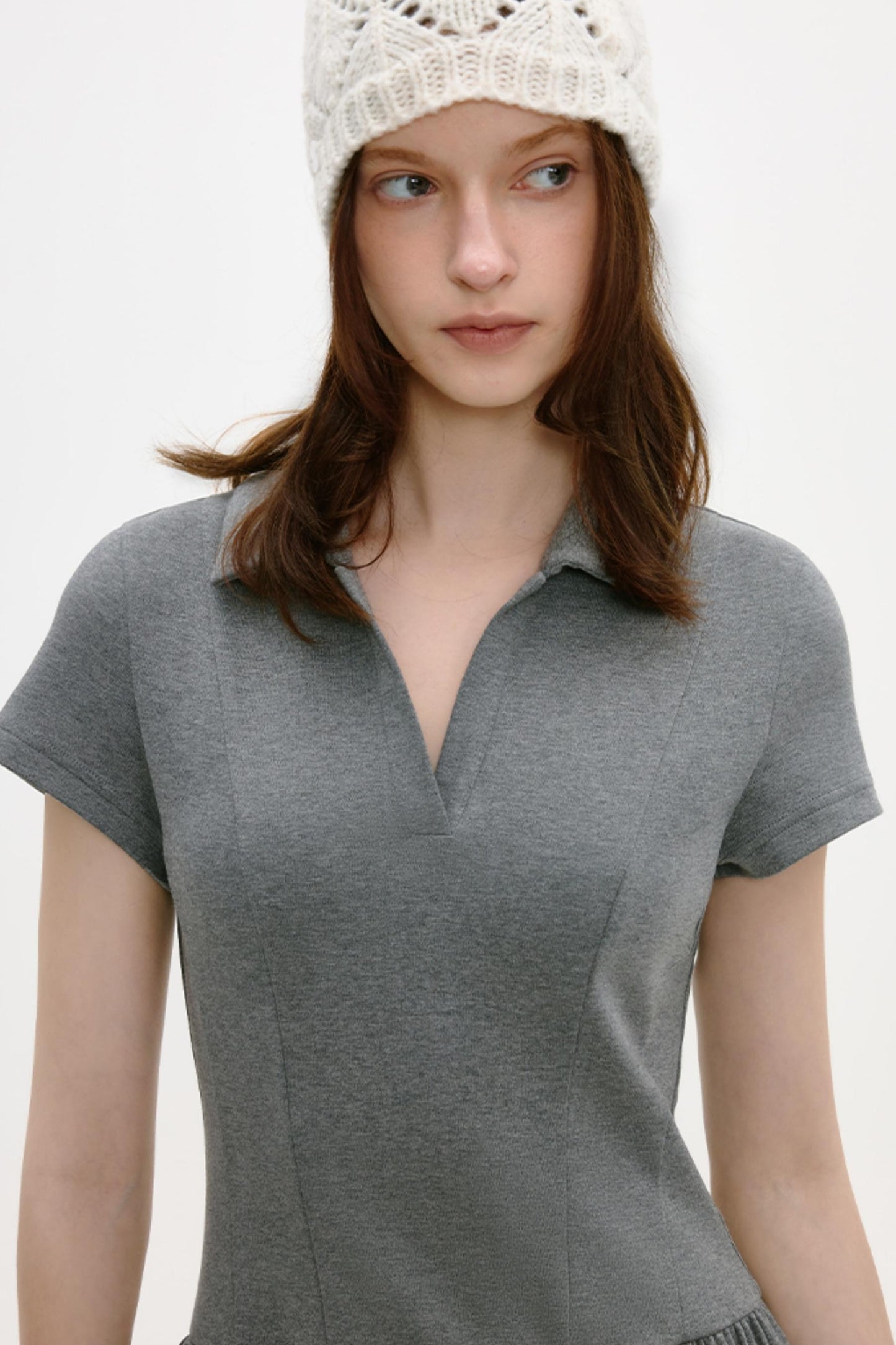 Retro A-Line Knit Dress