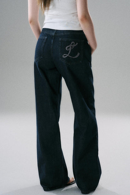 Low-Rise Straight Red Selvage Jeans