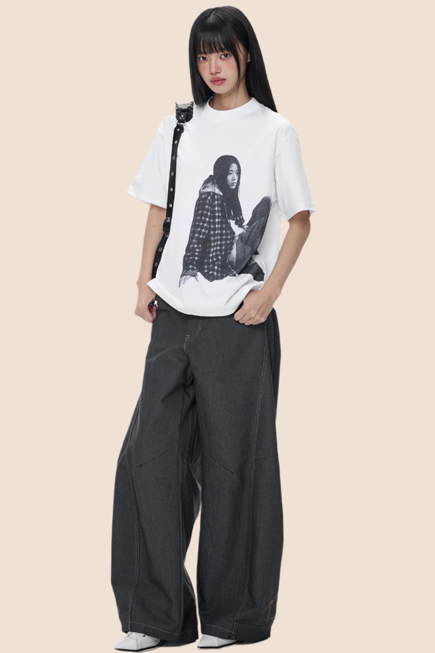 American Street White Short Sleeve Top