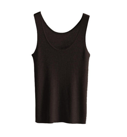 Soft Wool Knit Tank Top