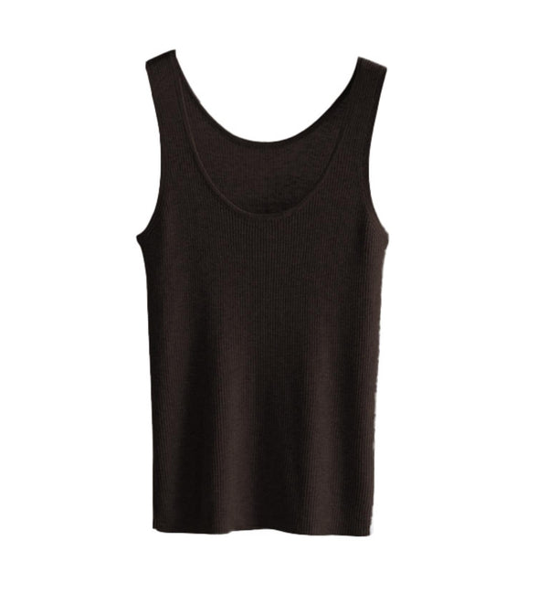 Soft Wool Knit Tank Top