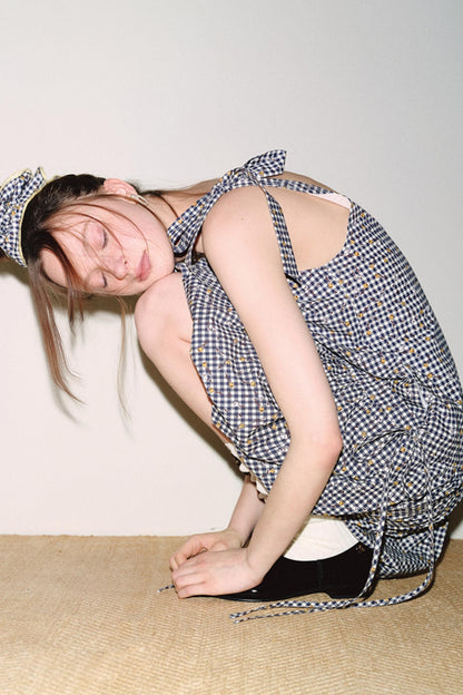 Floral Checkered Hairband