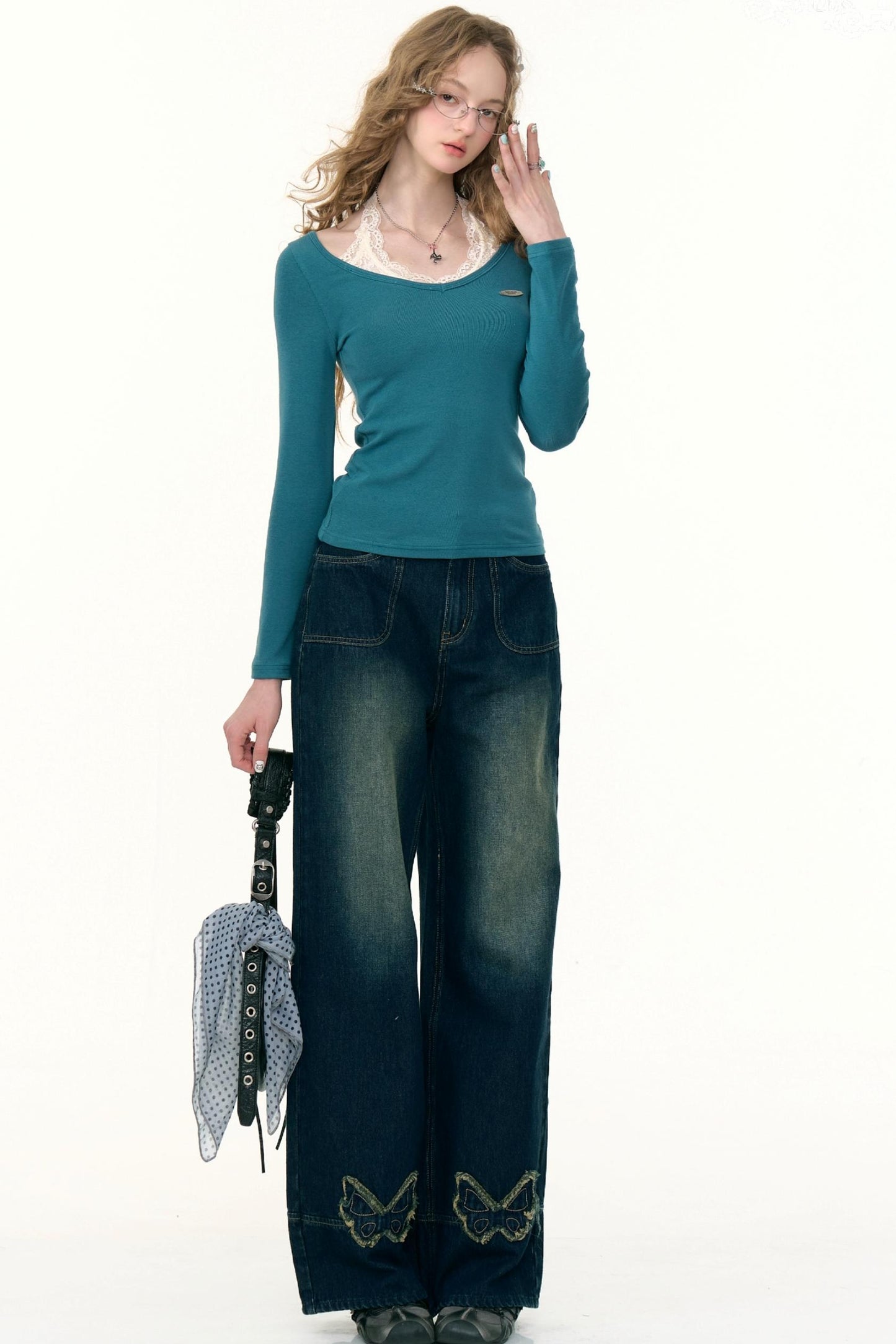 Desire Lace Halterneck Knitted Top