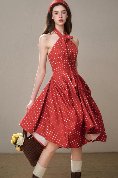 Galaxy Comfortable Retro Red Dress