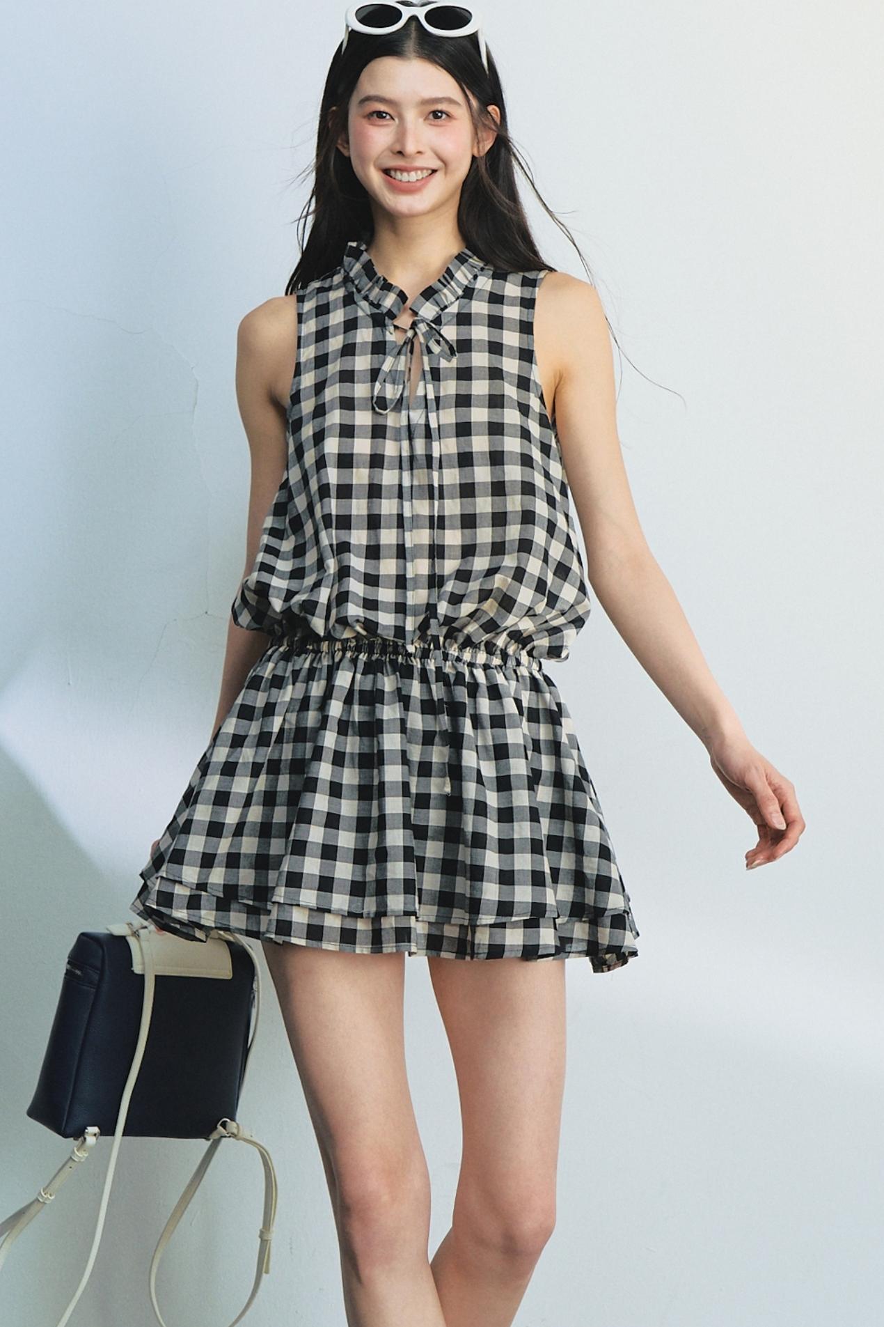 Plaid Mullet Dress