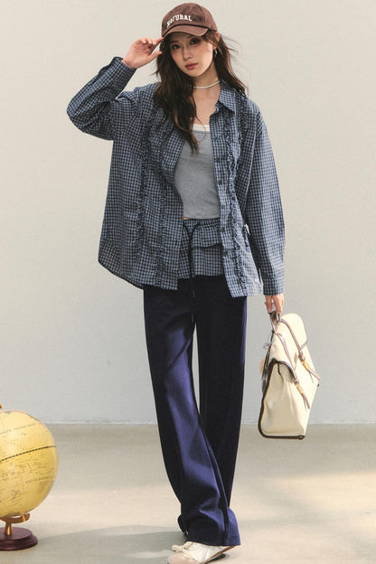 Fungus Hem Loose Fit Shirt Set-Up