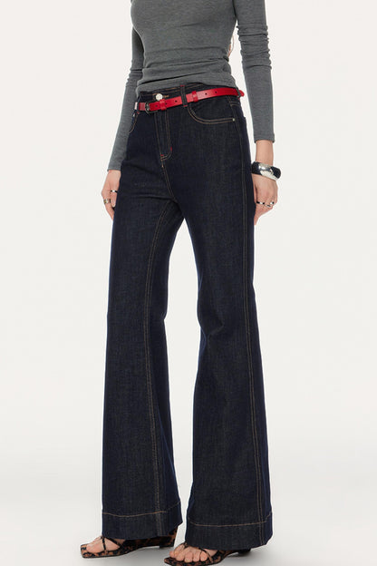 Slim Fit High-Waisted Bootcut Jeans