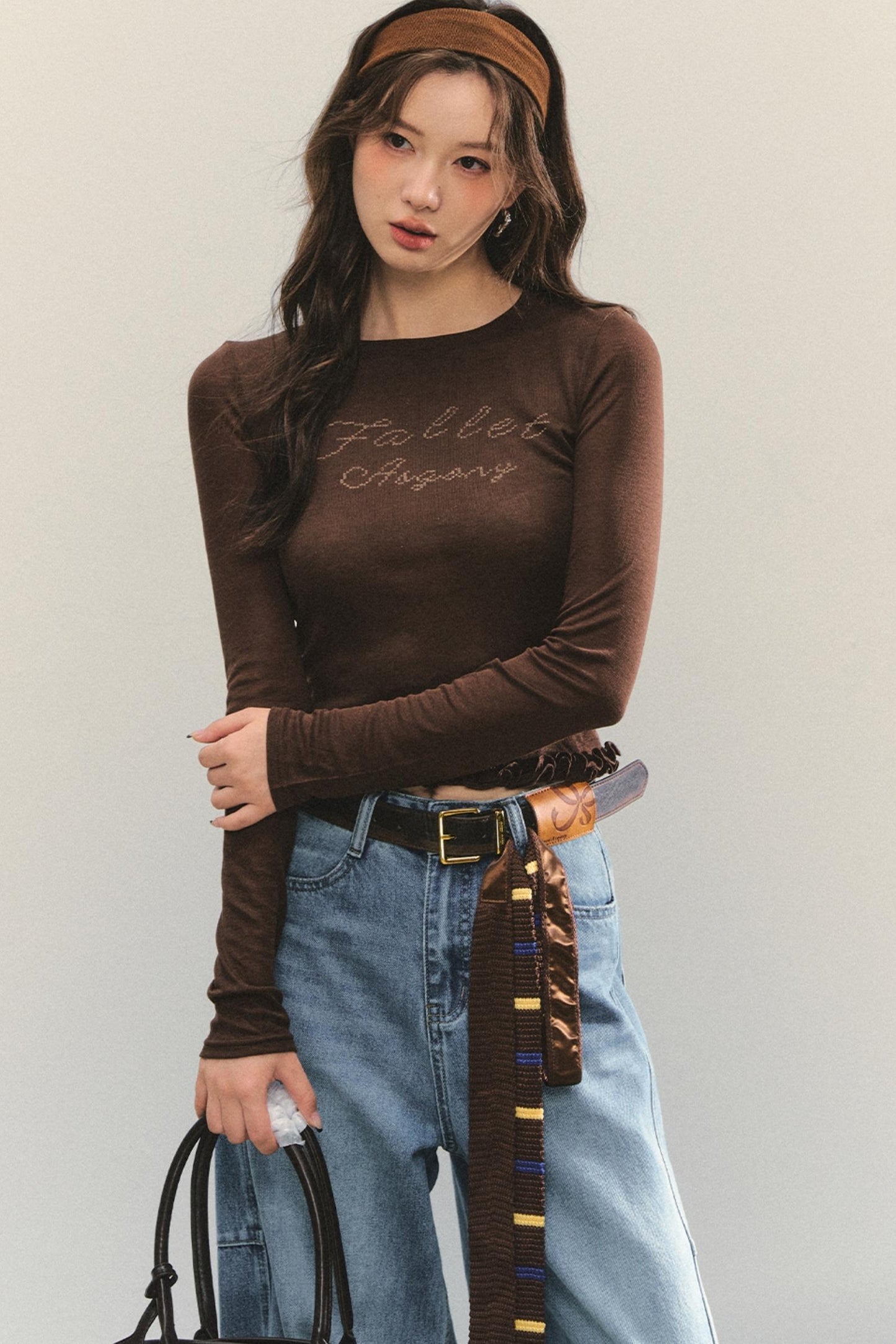 Slim Stitched Bolero Top