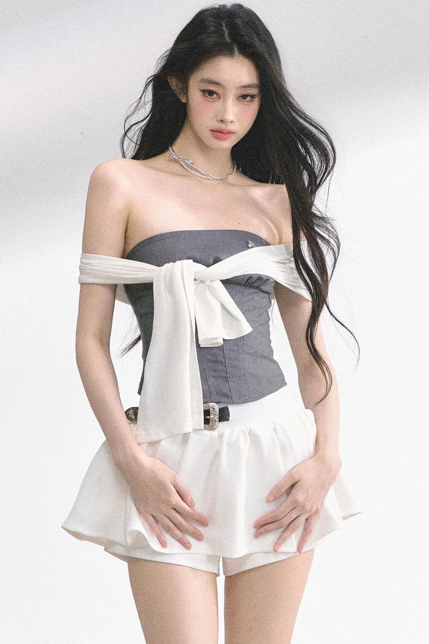 Sea Soul One-Shoulder Bandeau Top