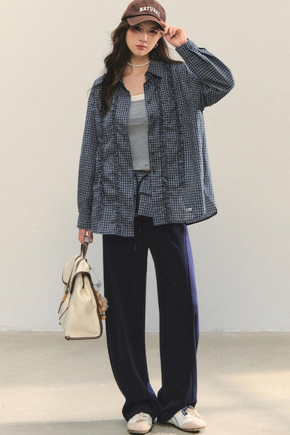 Fungus Hem Loose Fit Shirt Set-Up