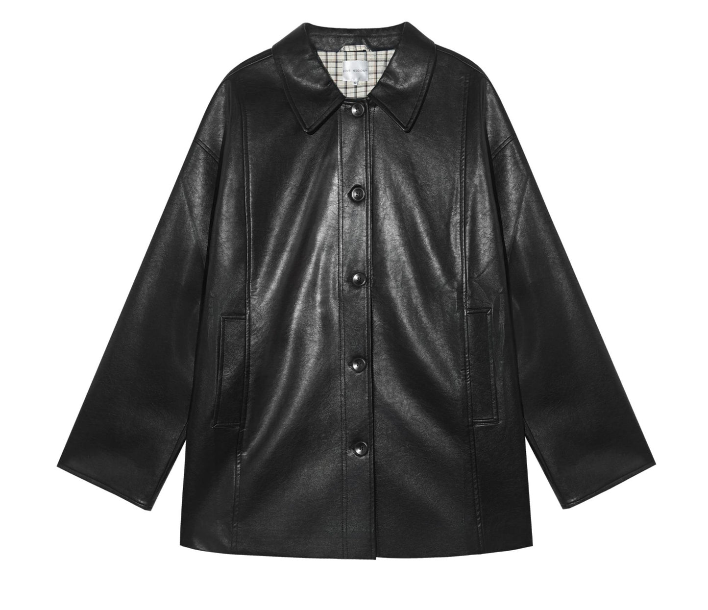 Motorcycle Plaid Leather Jacket