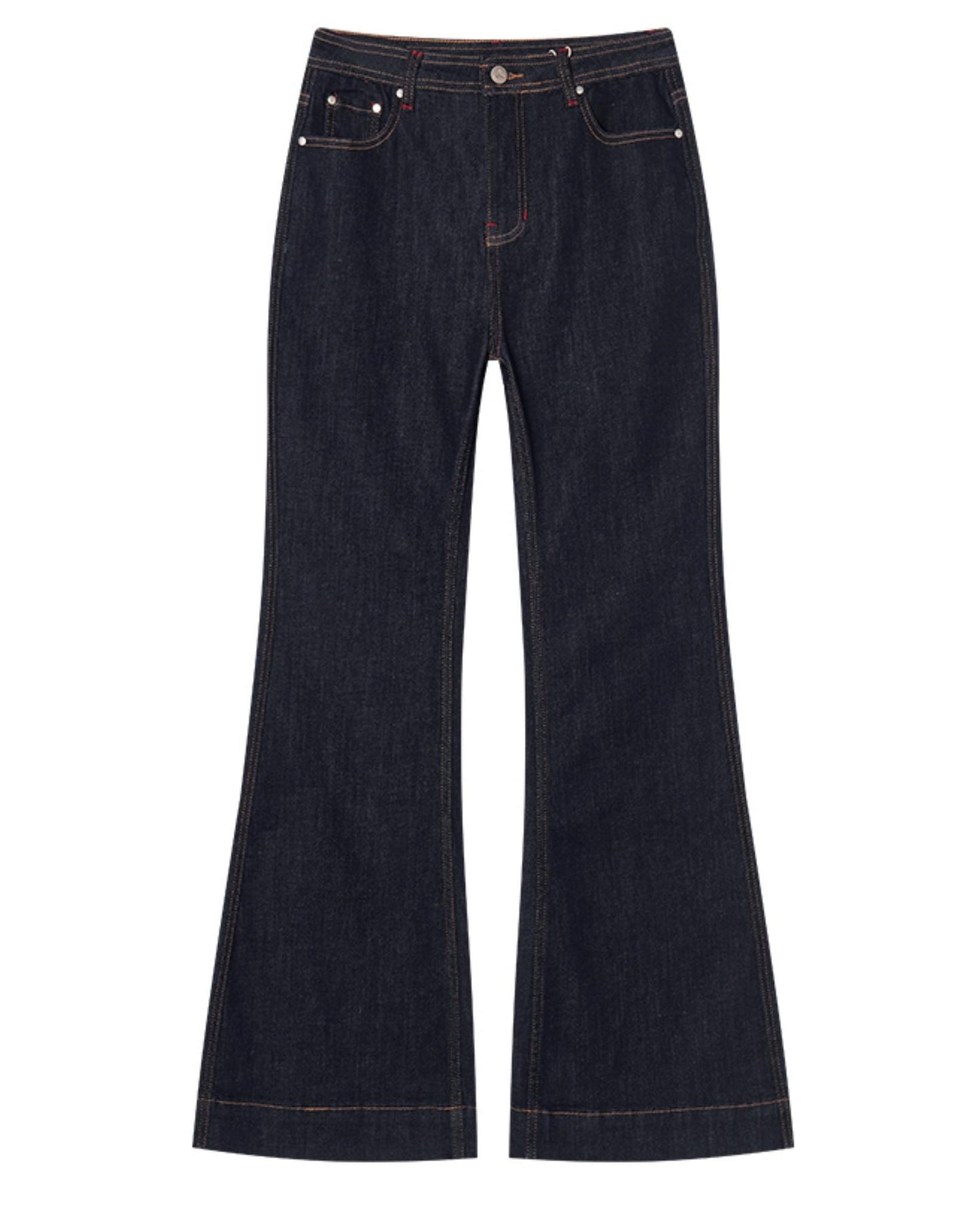 Slim Fit High-Waisted Bootcut Jeans