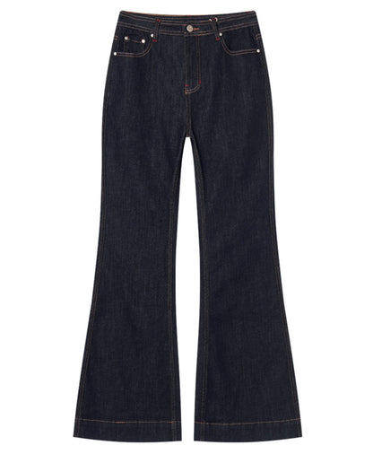 Slim Fit High-Waisted Bootcut Jeans