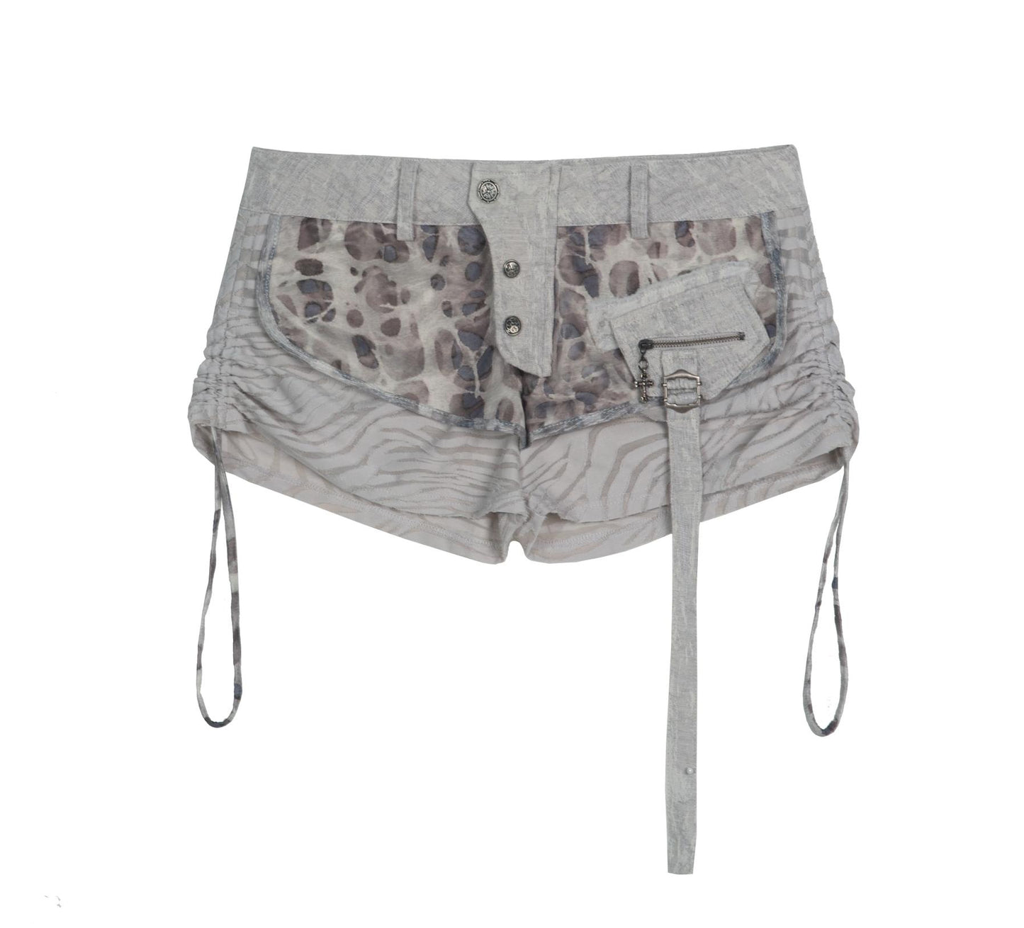 Mesh Contrast Patchwork Shorts