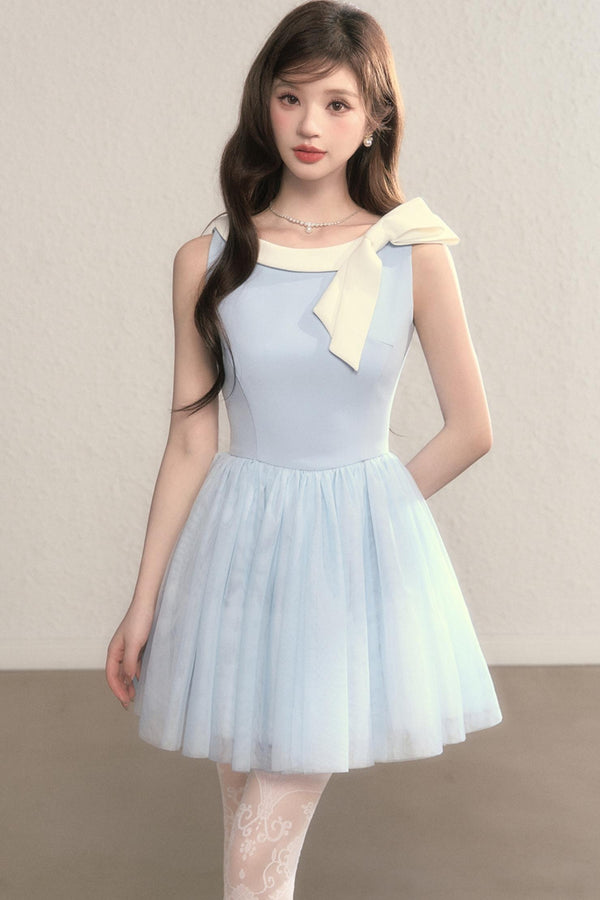 Blue Cinderella Mesh Princess Dress