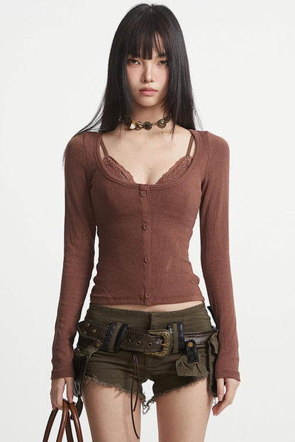 Pure Lace Sleeve Top