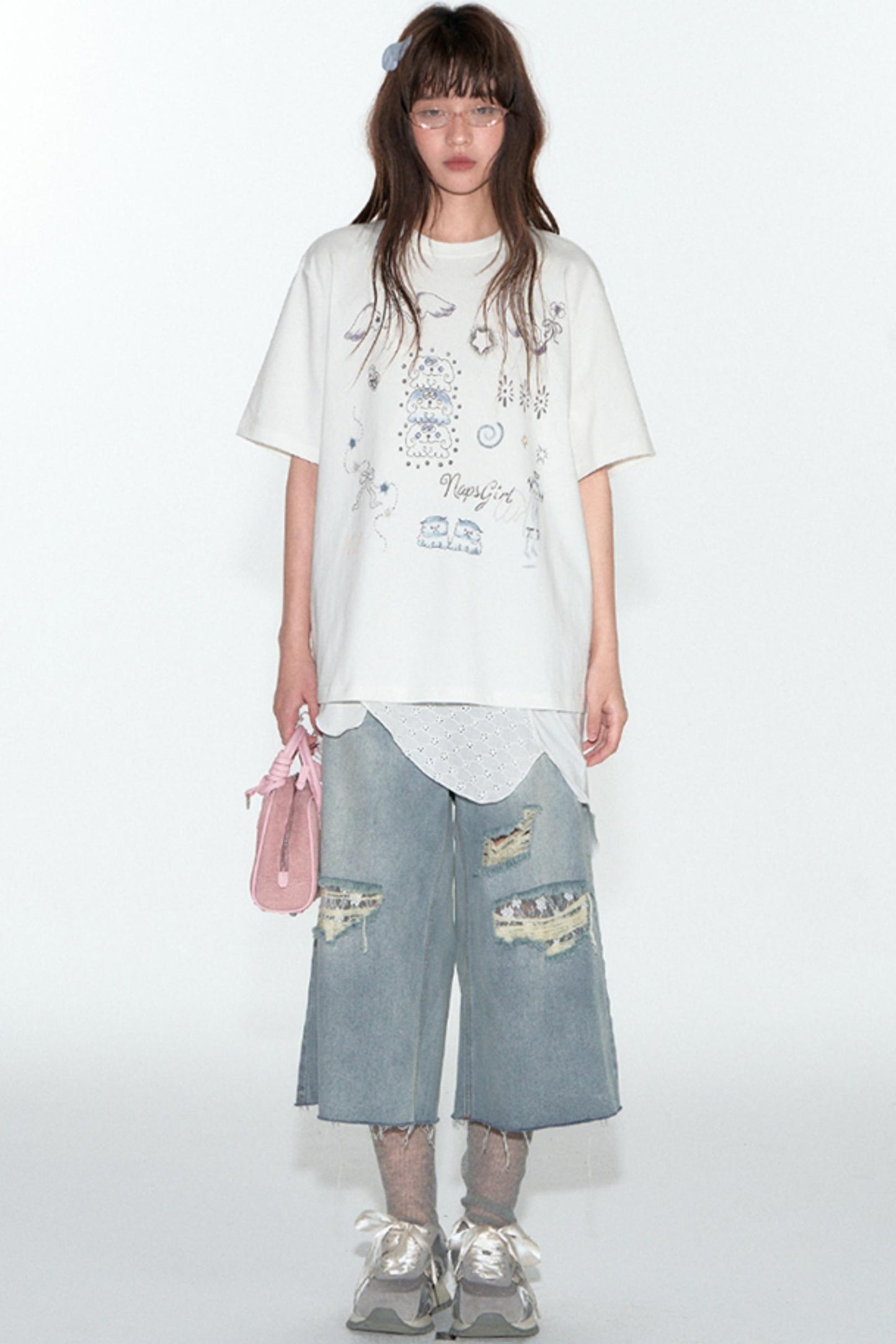 Summer Breathable Tencel Patchwork Dress Set